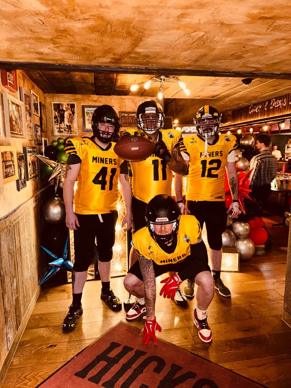 Hickory’s backing helps Leigh Miners buy new American football kit and helmets — Standish news photo