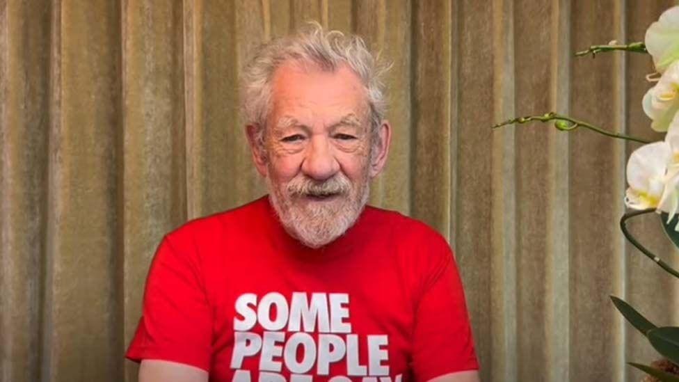 Sir Ian McKellen sends message to Wigan Pride — Wigan news photo (BBC Manchester)